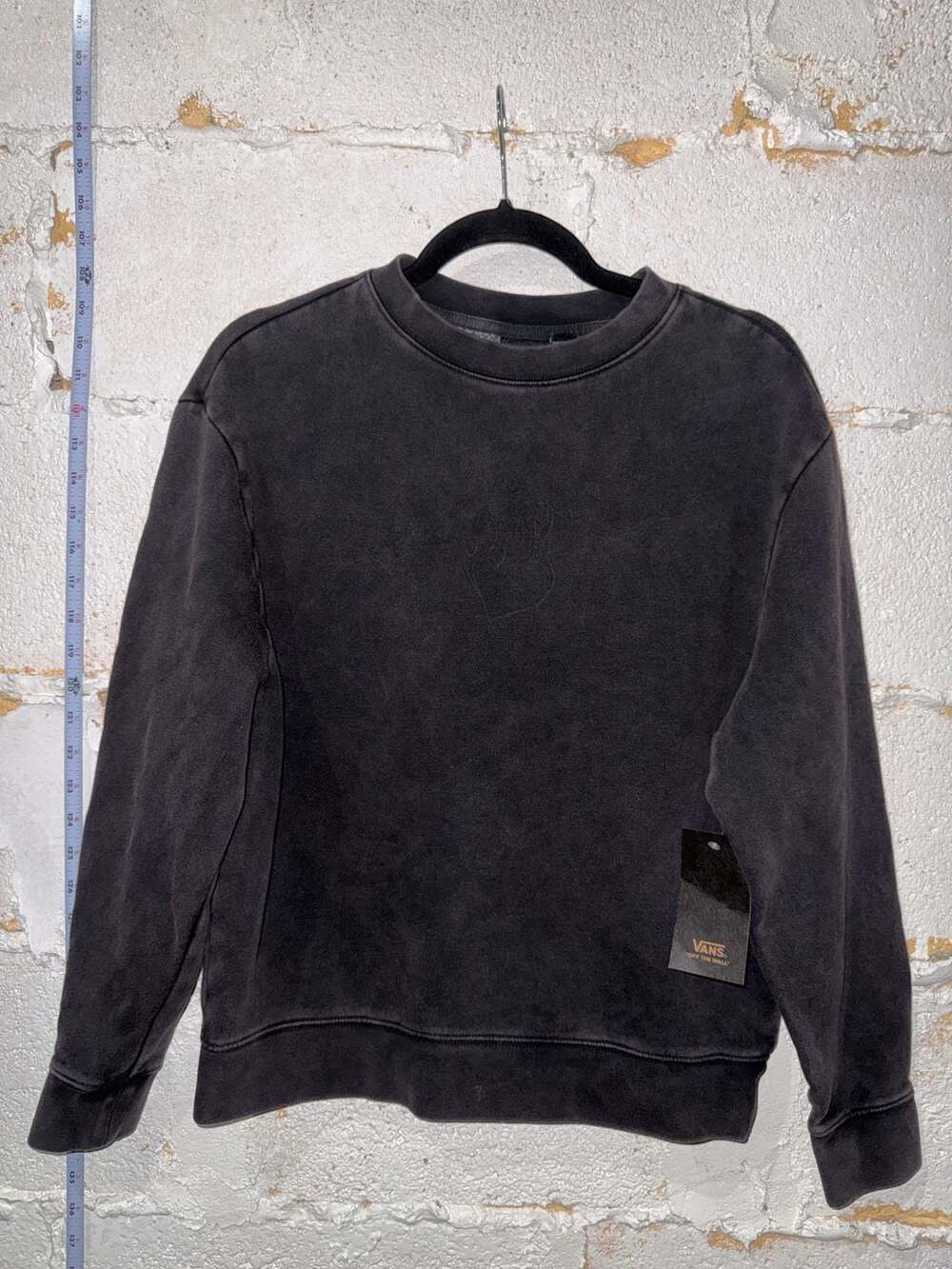 Vans Fire In Your Heart Acid Wash Crewneck Sweatshirt Size Medium